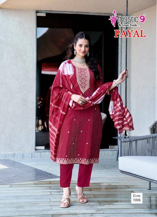 Mystic9 payal vol 1 Kurti wholesale market in Ahmedabad