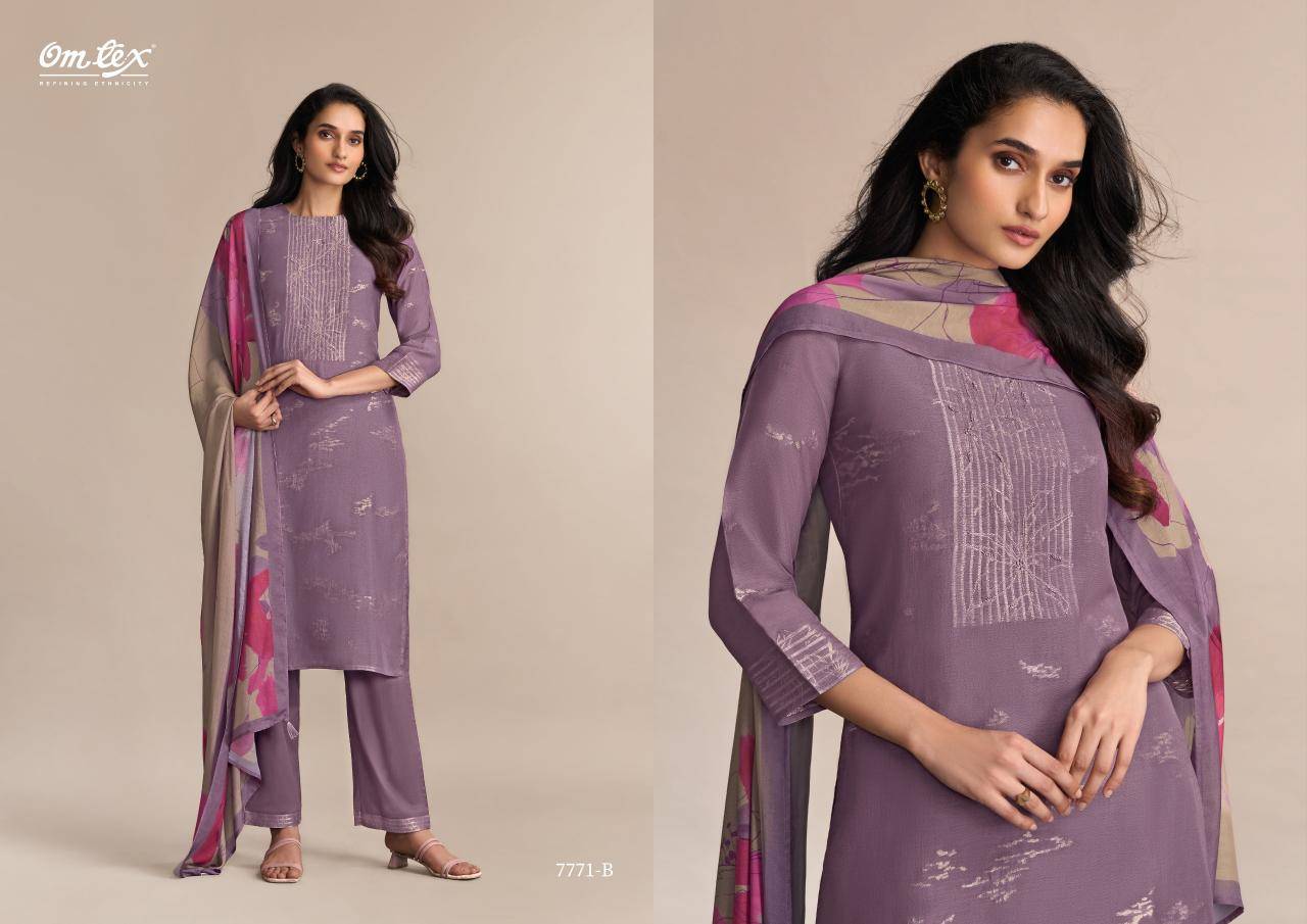 Omtex jhilmil Indian dress materials wholesale