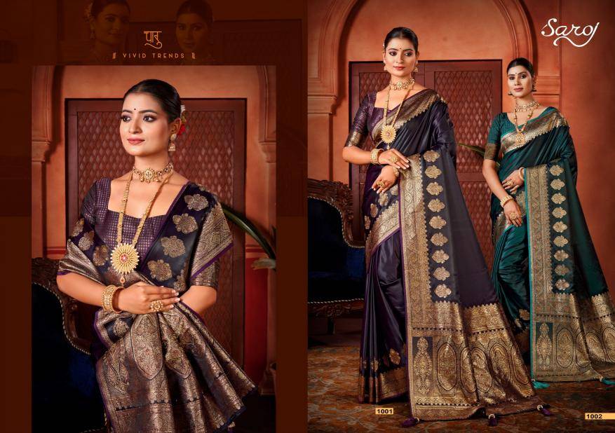 Saroj sophia satin saroski 3 Bridal saree wholesalers
