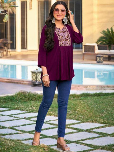 Shorya rayon office wear Fancy kurtis wholesale in Ahmedabad