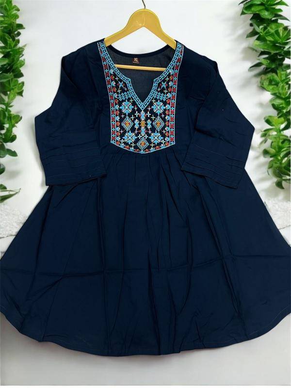 Shorya rayon office wear Fancy kurtis wholesale in Ahmedabad