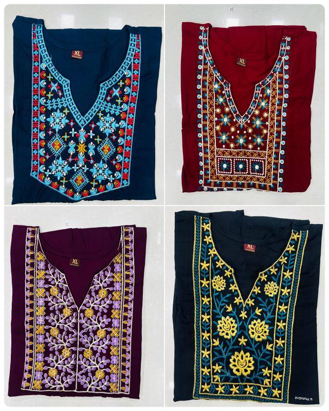 Shorya rayon office wear Fancy kurtis wholesale in Ahmedabad