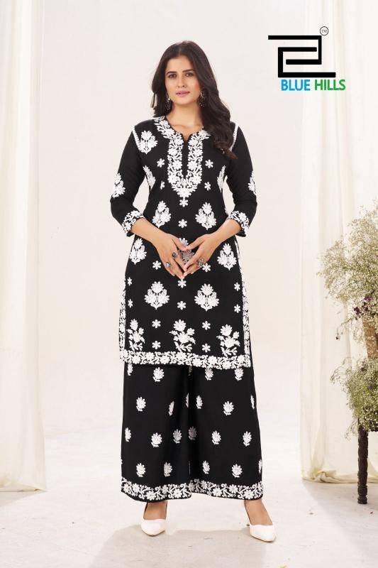 Blue hills black and white vol 18 Kurti wholesale market in Surat