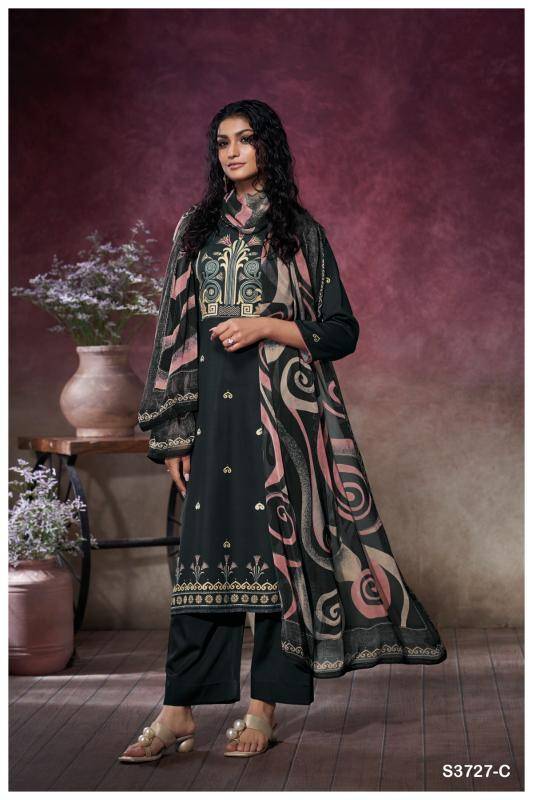 Ganga jihana 3727 wholesale dress materials in hyderabad with price