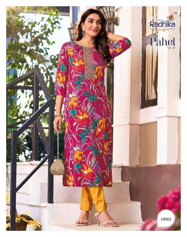 Radhika pahel vol-10 wholesale kurti manufacturers in surat