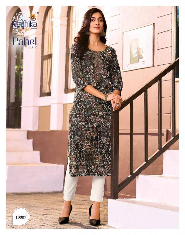 Radhika pahel vol-10 wholesale kurti manufacturers in surat
