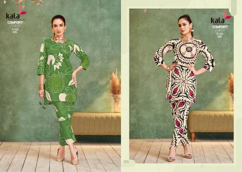 Kala comfort vol-4 coord set wholesale kurti market in jaipur