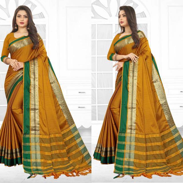 GC aura cotton silk best wholesale saree market in surat
