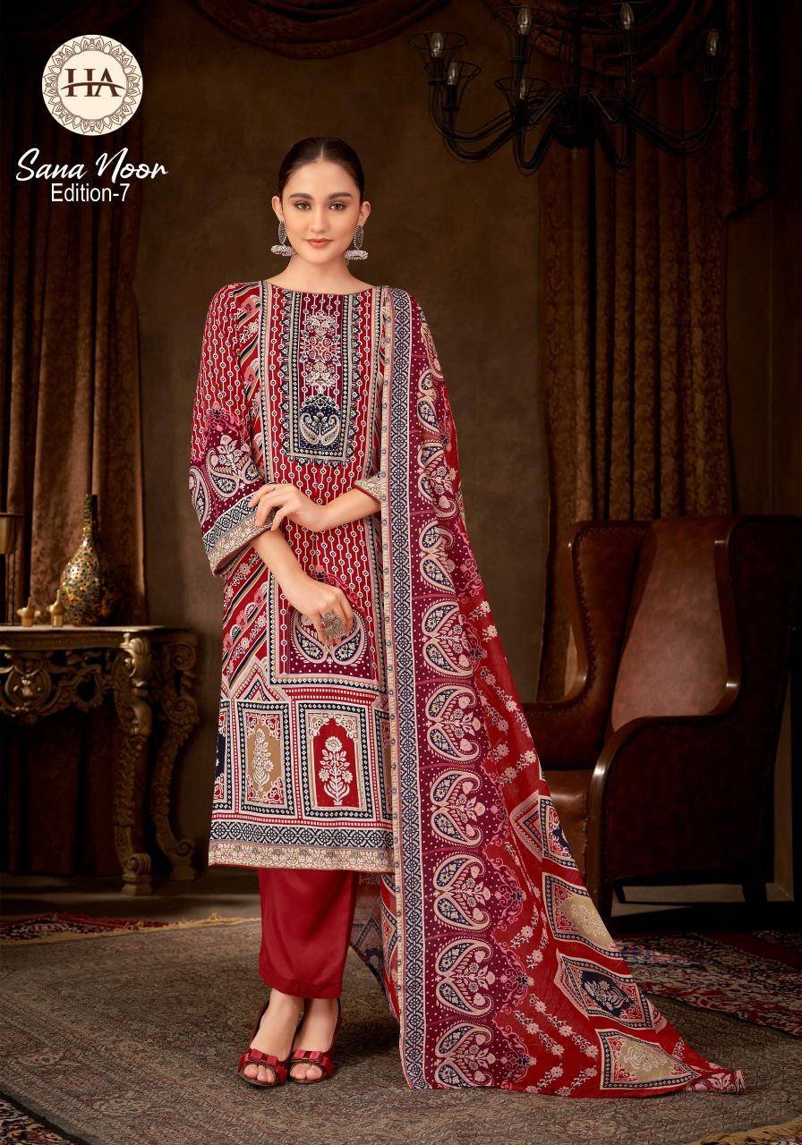 Alok suit sana noor 7 Dress materials Online shopping in india