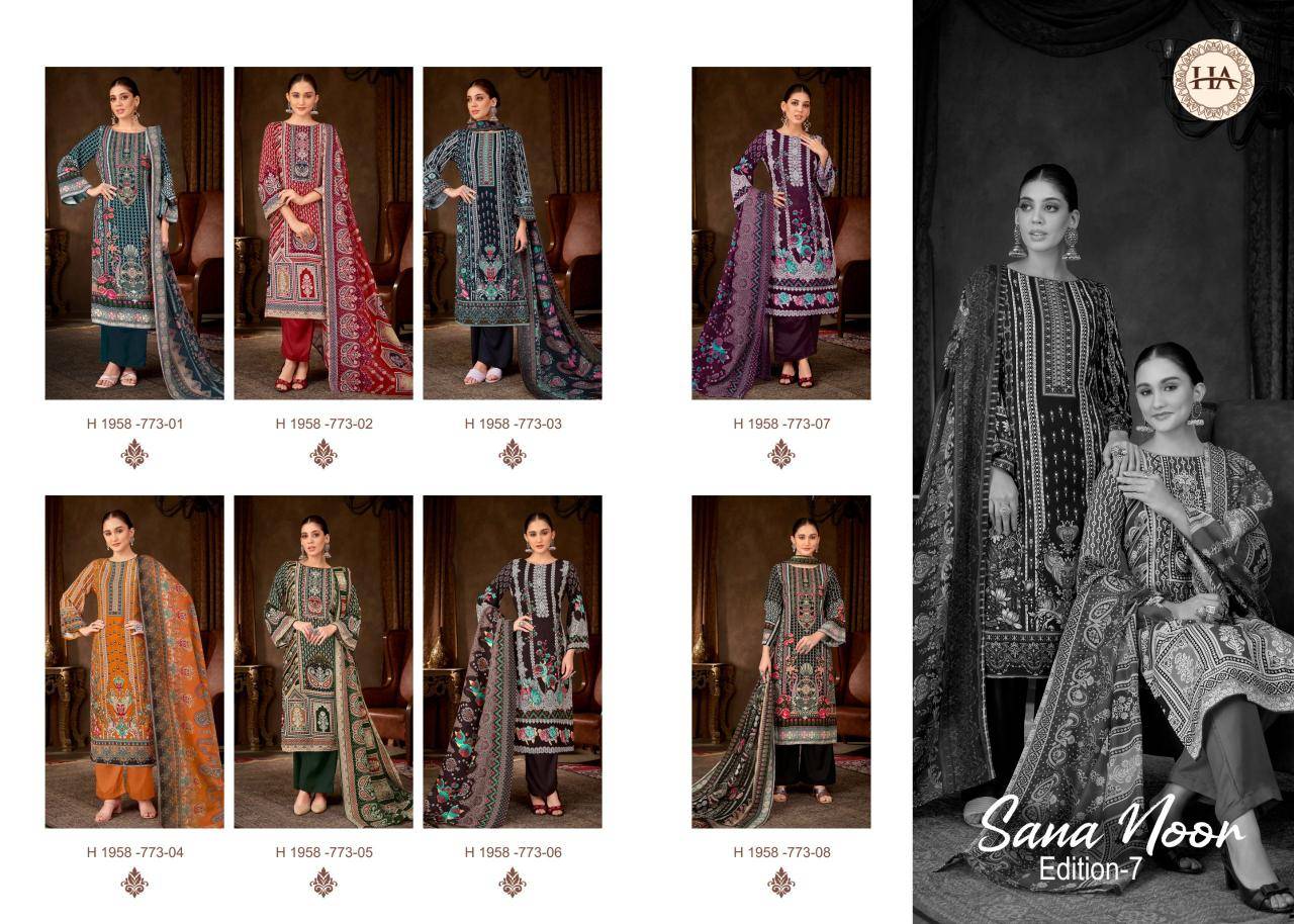 Alok suit sana noor 7 Dress materials Online shopping in india