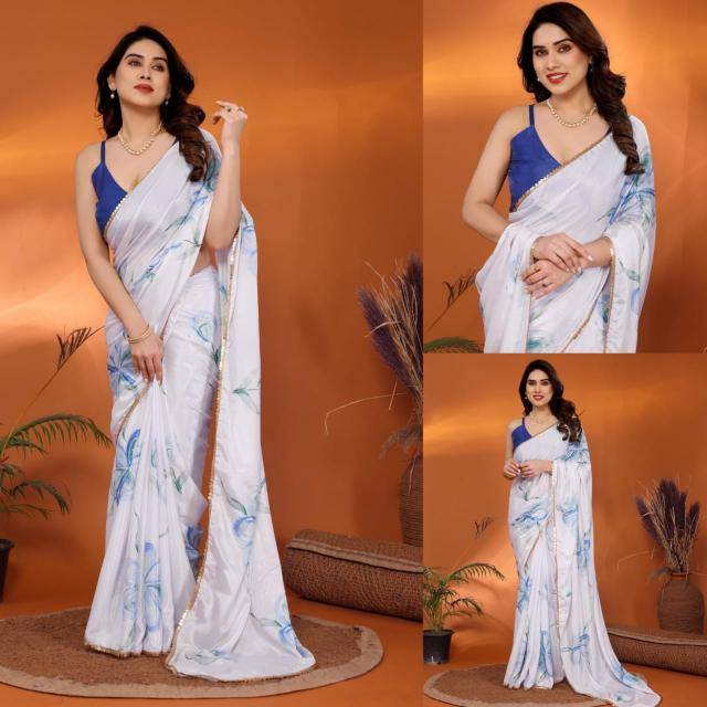 GC soft chinon shiffon silk Wholesale saree market in Gujarat