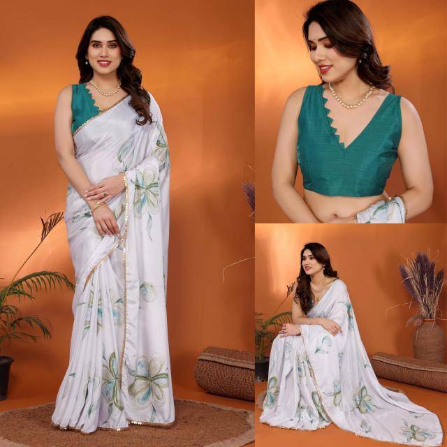 GC soft chinon shiffon silk Wholesale saree market in Gujarat