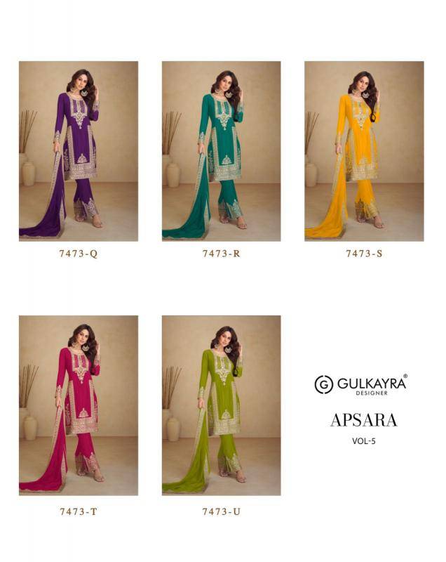 Gulkayra designer apsara vol 5 Salwar suits wholesale market in India