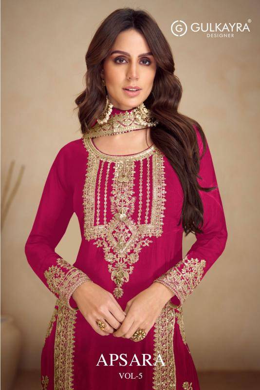 Gulkayra designer apsara vol 5 Salwar suits wholesale market in India