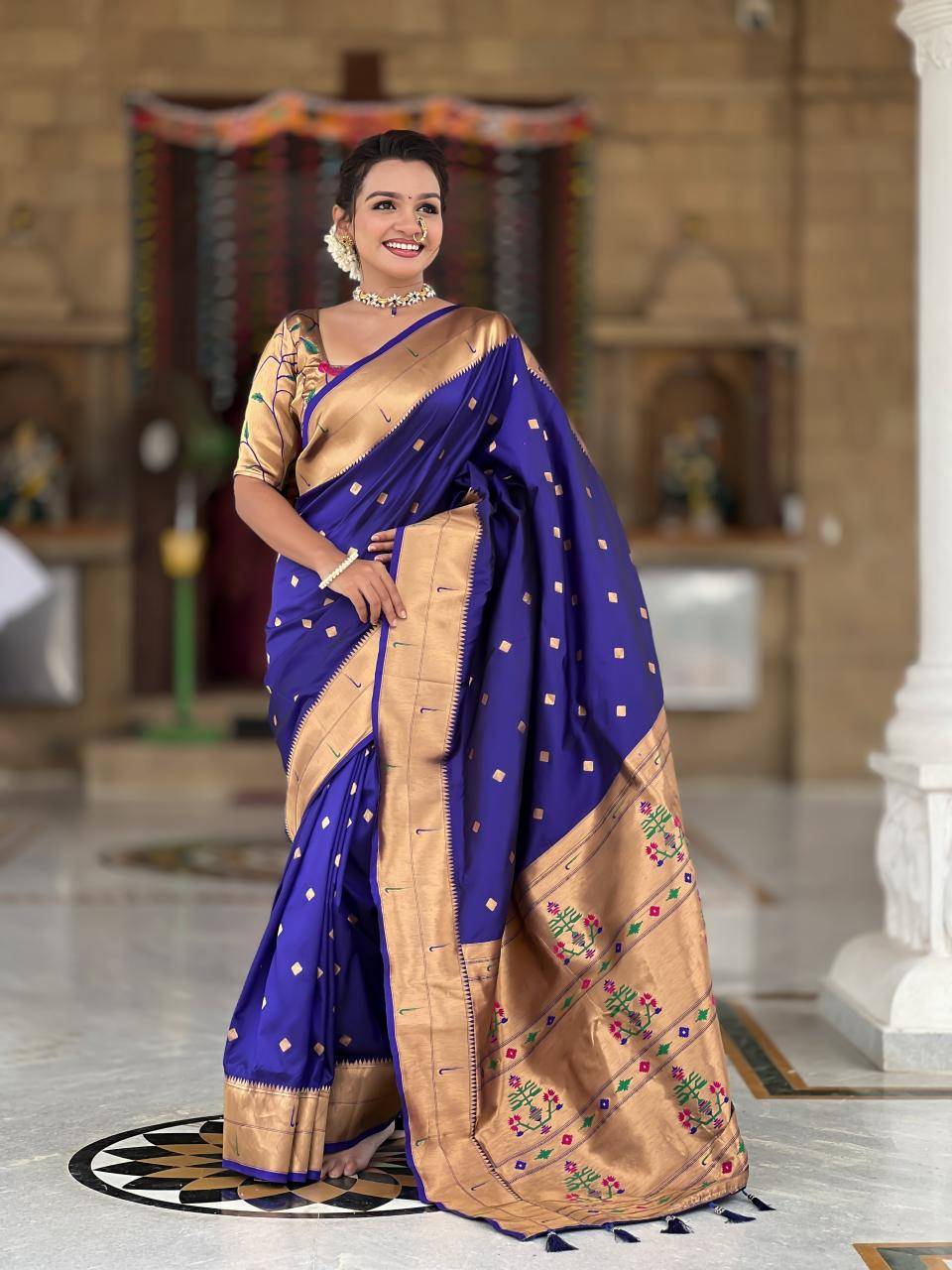 Anupama raffel paithani soft silk Latest saree designs in Surat