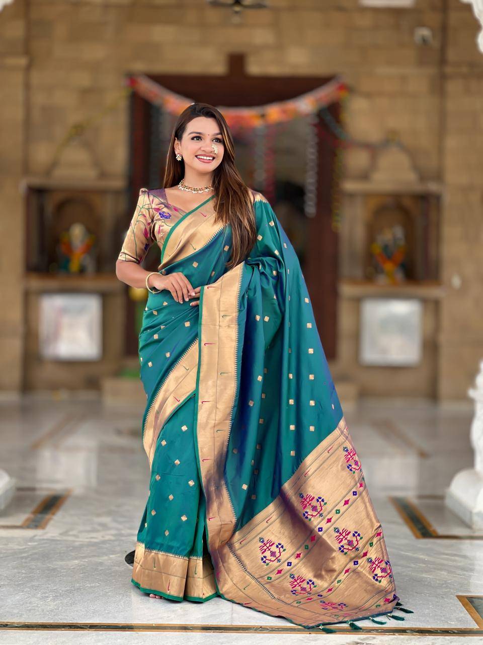 Anupama raffel paithani soft silk Latest saree designs in Surat