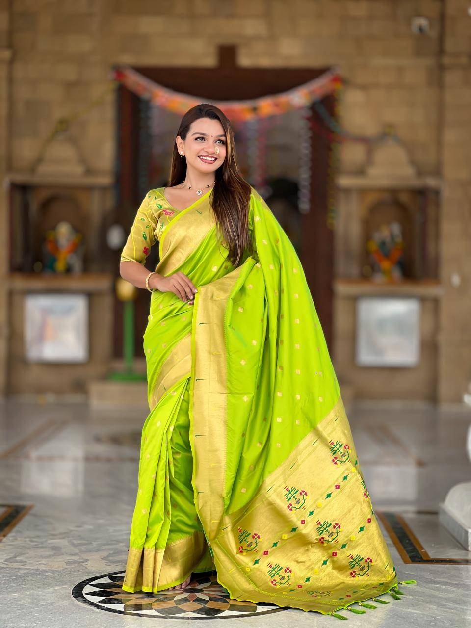 Anupama raffel paithani soft silk Latest saree designs in Surat