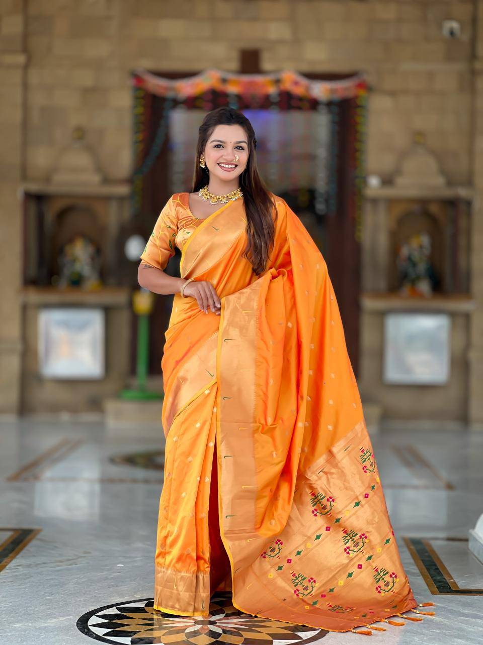 Anupama raffel paithani soft silk Latest saree designs in Surat