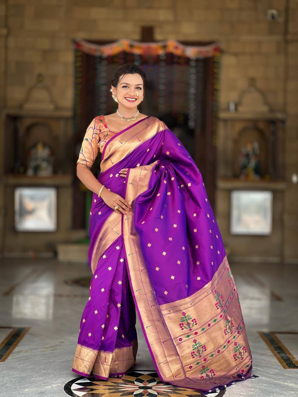 Anupama raffel paithani soft silk Latest saree designs in Surat