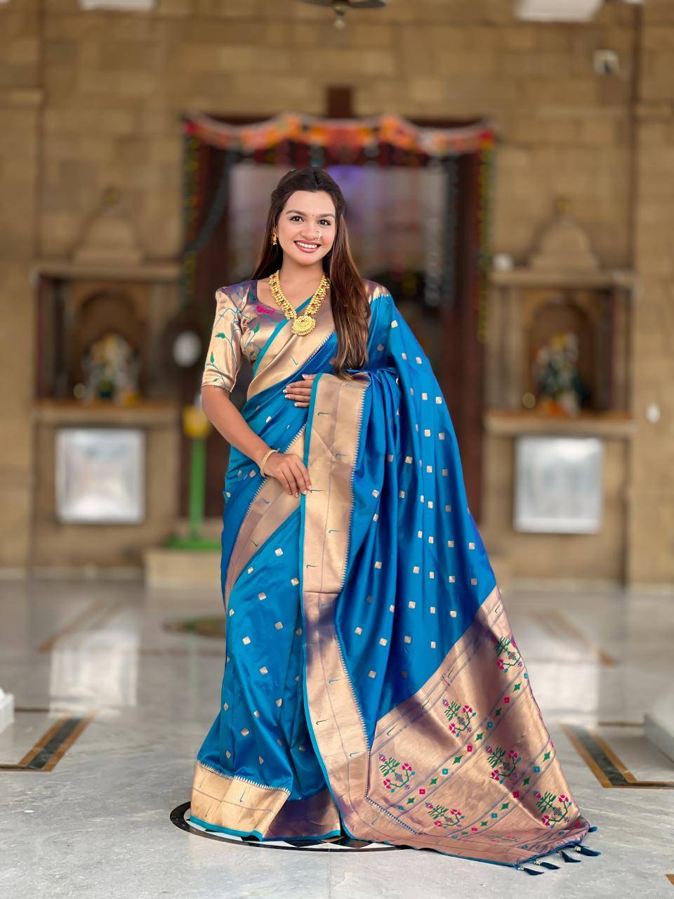Anupama raffel paithani soft silk Latest saree designs in Surat