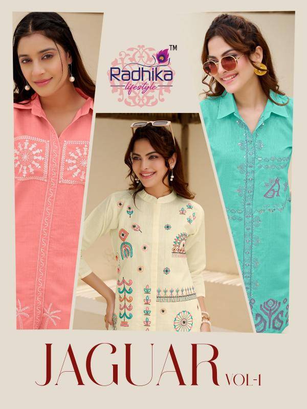 Radhika lifestyle jaguar vol 1 Kurti fabric wholesalers in Rajkot
