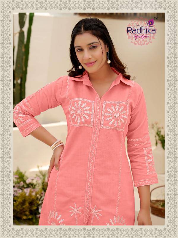 Radhika lifestyle jaguar vol 1 Kurti fabric wholesalers in Rajkot