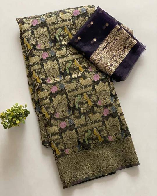 Akshara kora organza silk Saree business in Kolkata