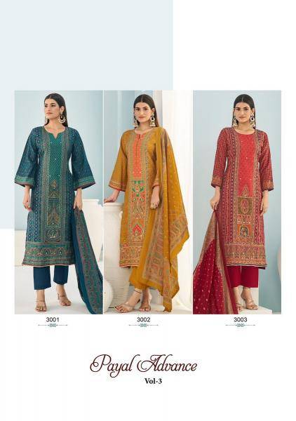 Suryajyoti poayal advance vol-3 Designer dress materials in Gujarat