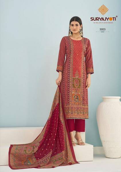 Suryajyoti poayal advance vol-3 Designer dress materials in Gujarat