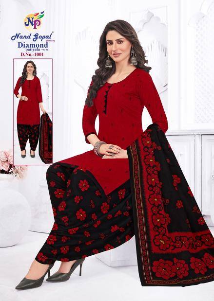 Ng diamond patiyala vol-1 Affordable dress materials in Gujarat