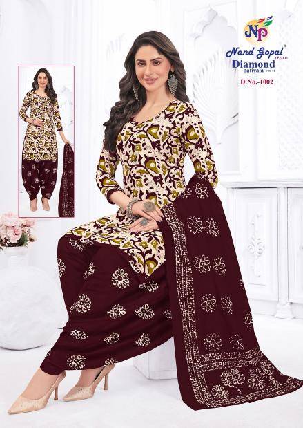 Ng diamond patiyala vol-1 Affordable dress materials in Gujarat