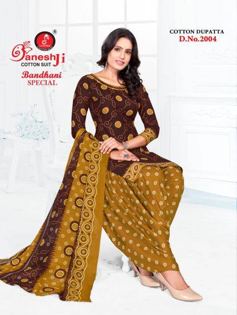 Ganeshji bandhani special vol-2 Affordable dress materials in Gujarat