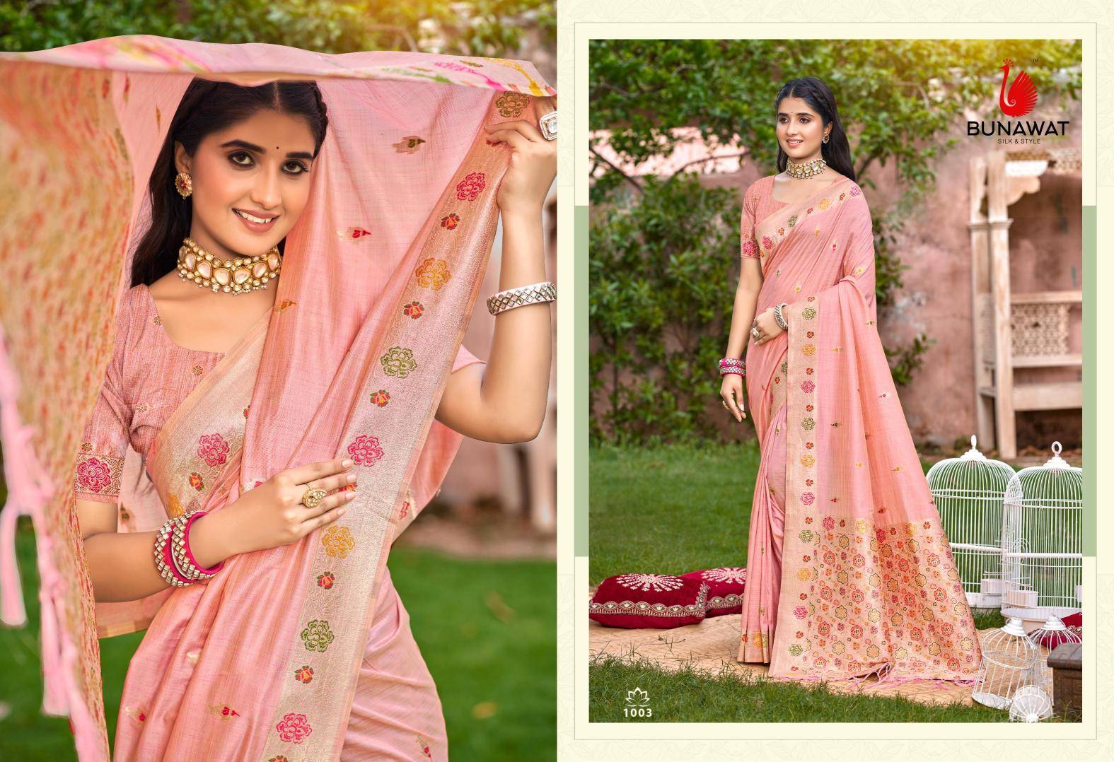 BUNAWAT Sobha Designer sarees wholesale in India