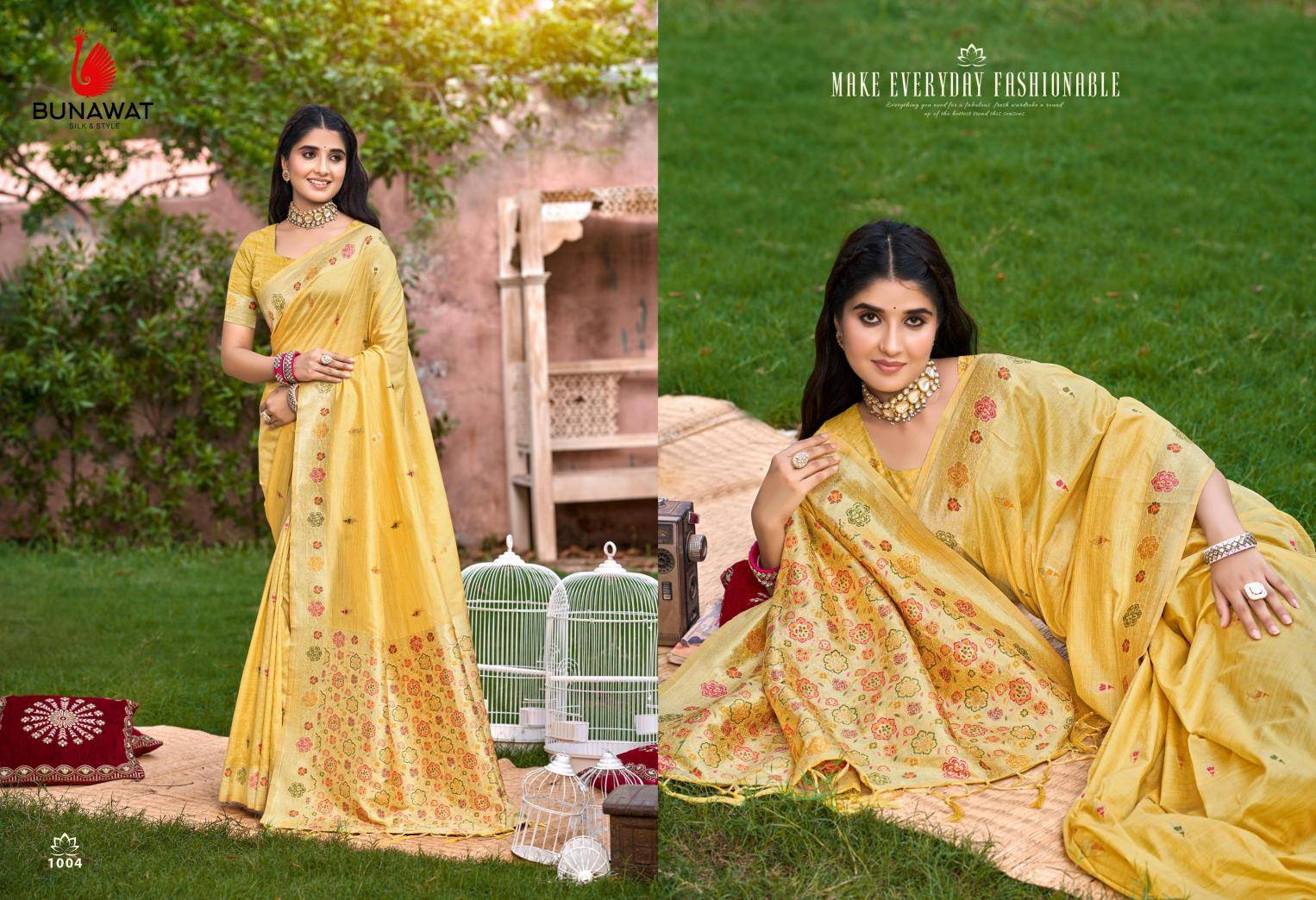 BUNAWAT Sobha Designer sarees wholesale in India