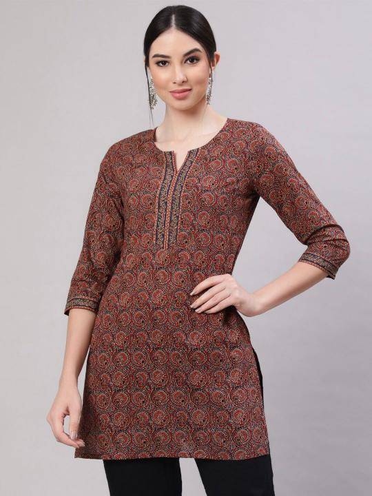 Shorya cotton printed short top  Wholesale cotton kurtis in India