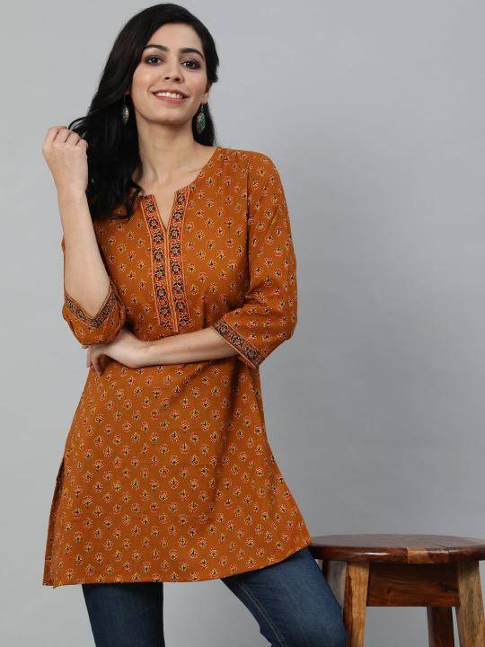 Shorya cotton printed short top  Wholesale cotton kurtis in India