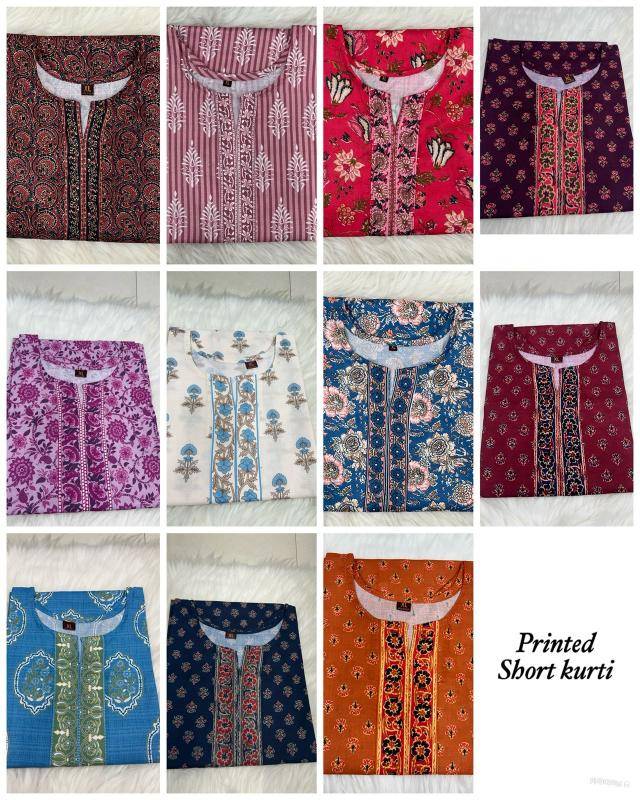 Shorya cotton printed short top  Wholesale cotton kurtis in India