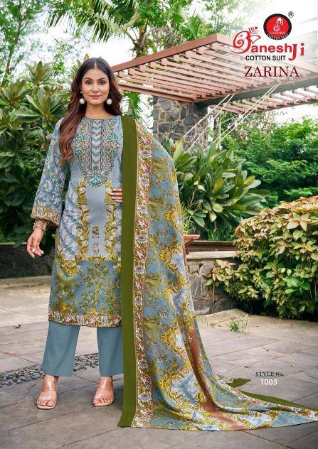 Ganeshji zarina vol-1 Wholesale dress materials market Surat