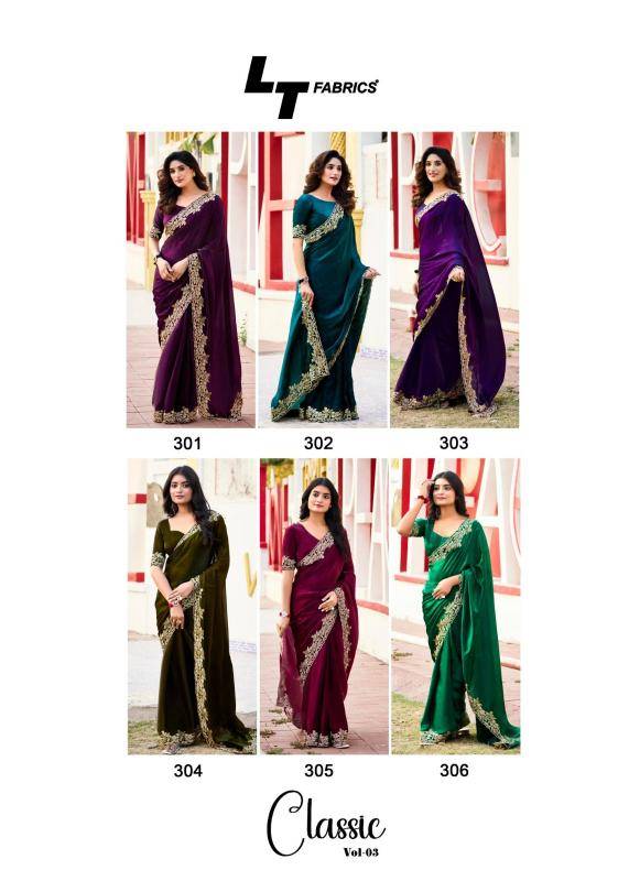 Shorya L t fashions classic vol 3 Wholesale saree price in Surat