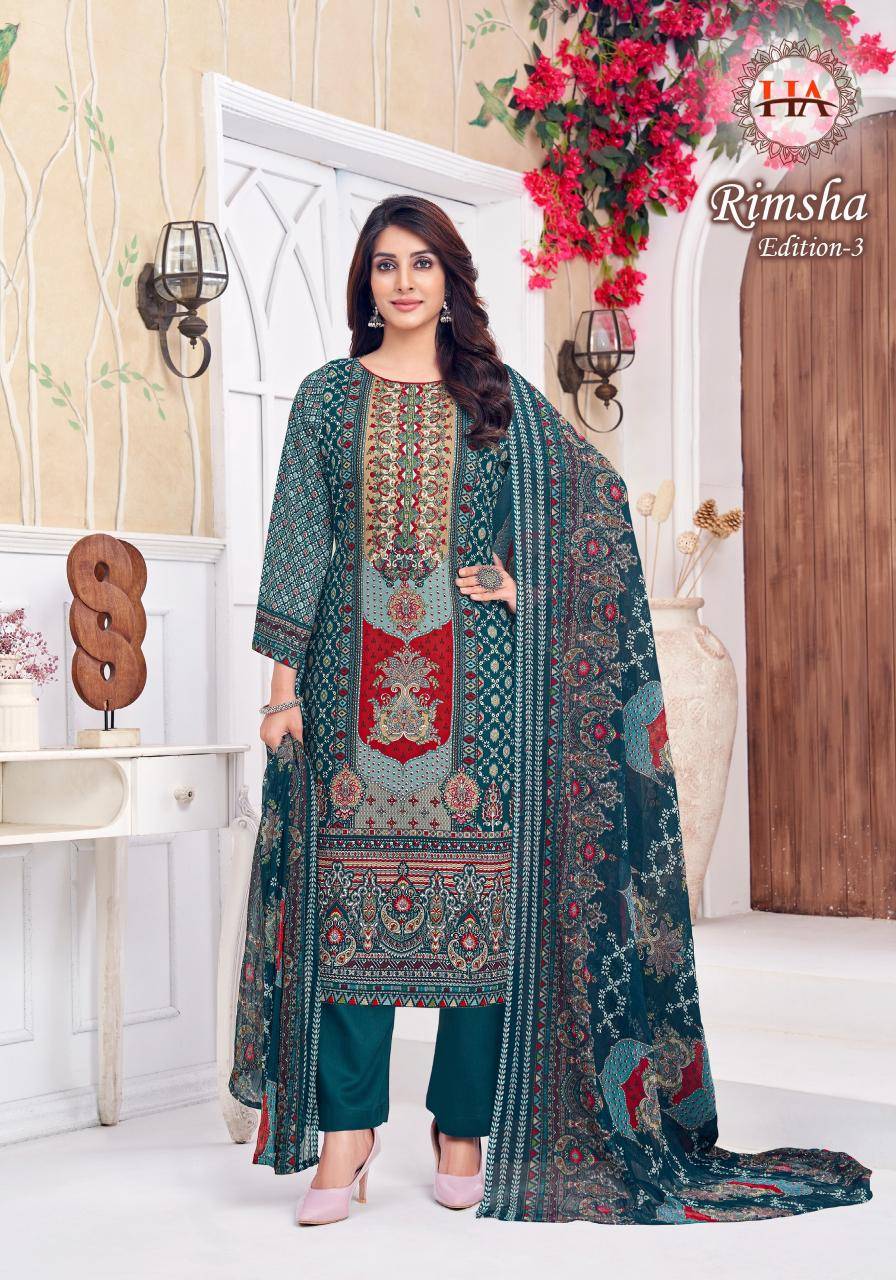 Alok suit rimsha 3 Indian dress material wholesale market