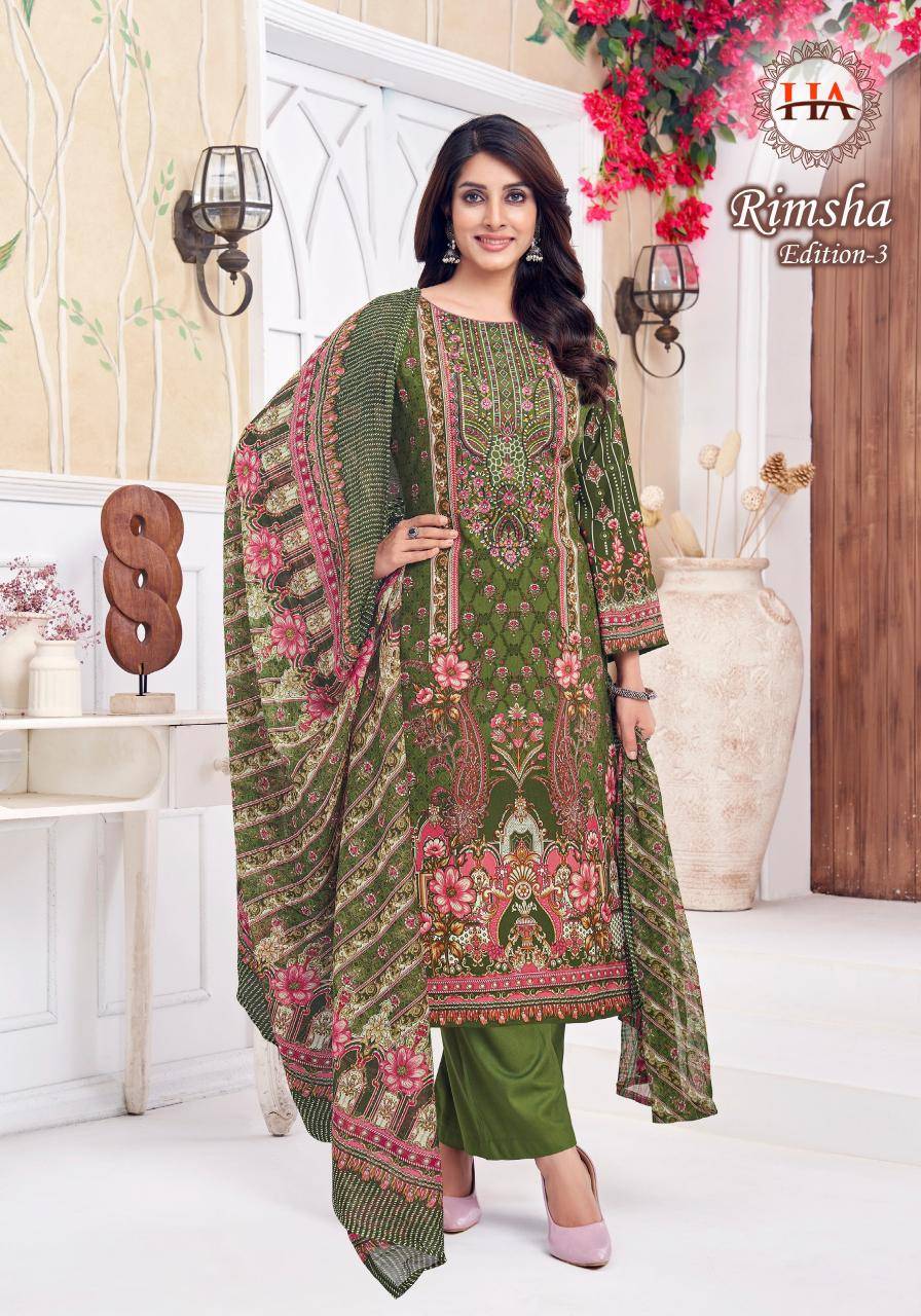 Alok suit rimsha 3 Indian dress material wholesale market