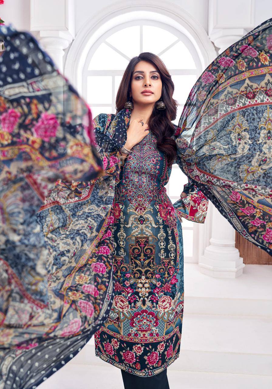 Alok suit rimsha 3 Indian dress material wholesale market