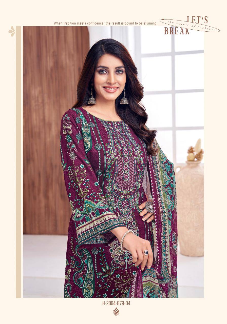Alok suit rimsha 3 Indian dress material wholesale market