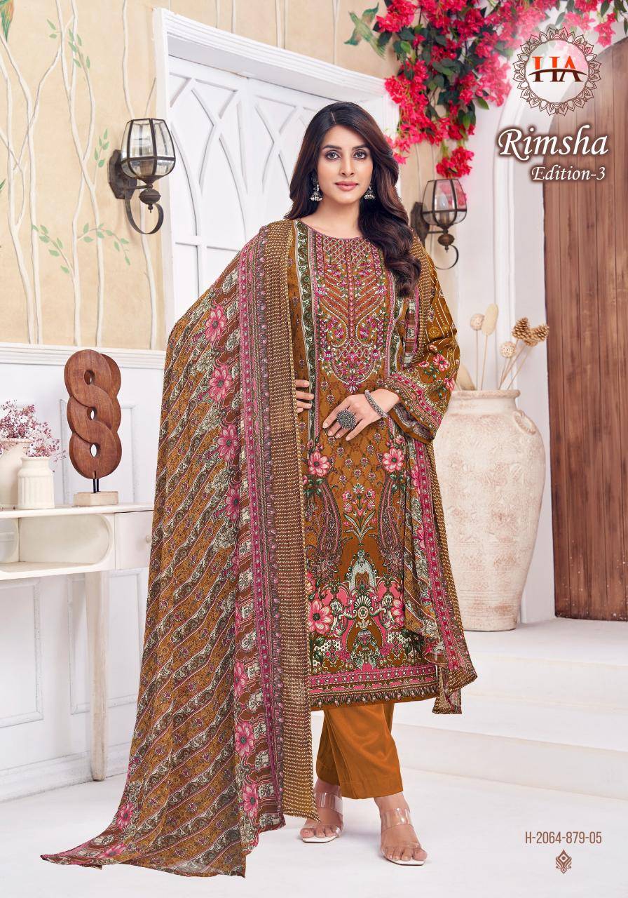 Alok suit rimsha 3 Indian dress material wholesale market