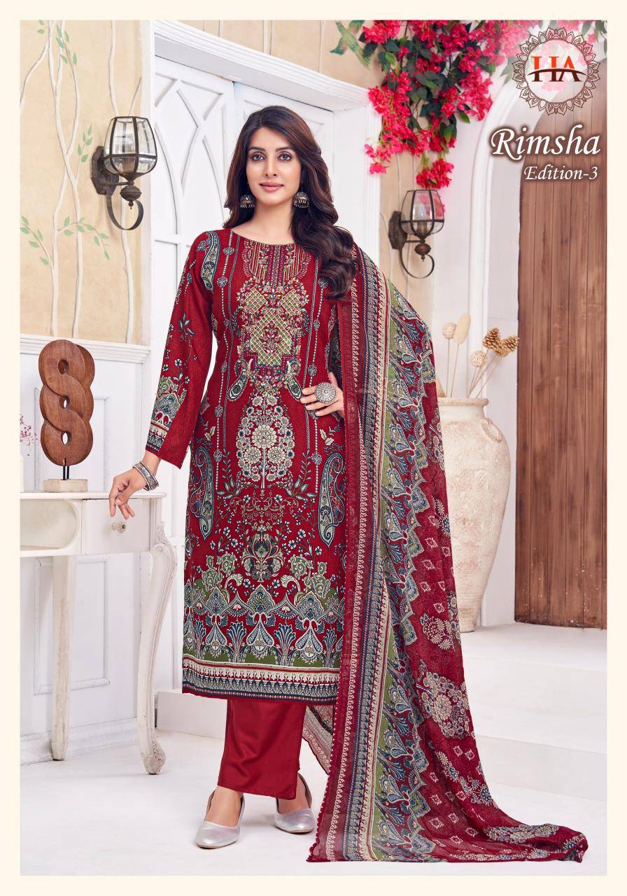 Alok suit rimsha 3 Indian dress material wholesale market