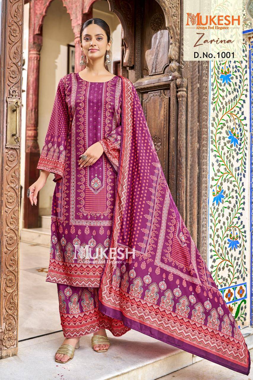mukesh zarina  Designer dress material at wholesale price