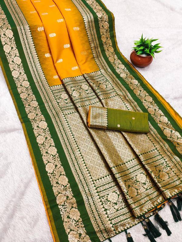 Krishnavi janmashtami special soft banarasi silk Saree manufacturer in Surat