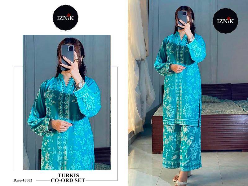 Karma iznik turkis coord set Latest kurti designs in Mumbai