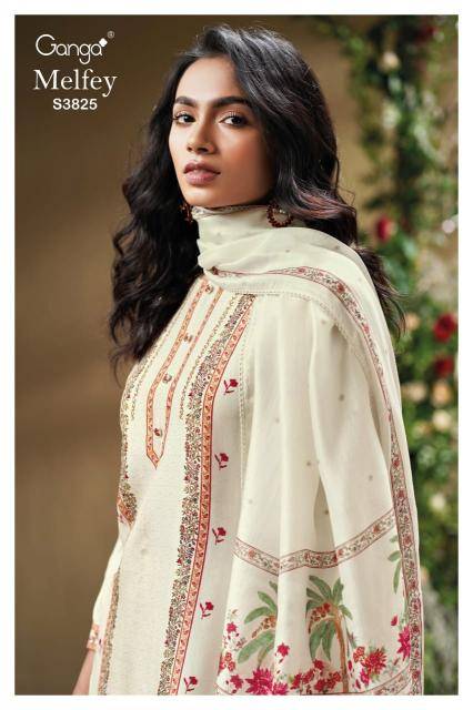 Ganga melfey 3825 Dress material manufacturers in Ahmedabad