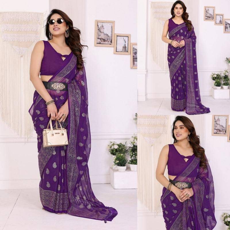 GC soft georgette Party wear sarees wholesale